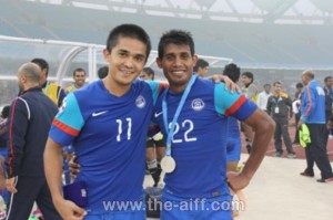 Sunil Chhetri  and Rahim Nabi