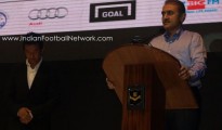 The AIFF president delivering his speech