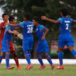 India U16 celebrating after win