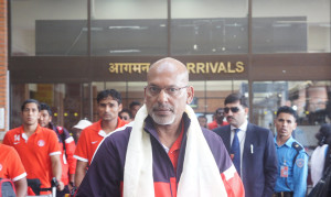 Indian football team in Nepal