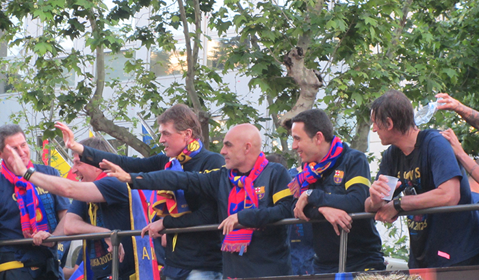 Tito Vilanova Barca Celebrations