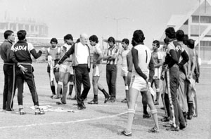 Ciric Milovan Indian Football coach 1985
