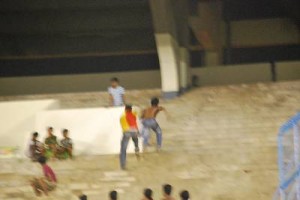 Prayag fan chased by East Bengal fan