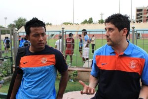 Captain Jeje Lalpeklua (left) with Head Coach Arthur Papas.