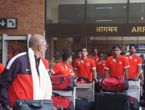 Indian football team in Kathmandu