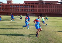 Minerva Academy FC practising for I-League 2nd Division