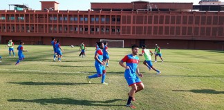 Minerva Academy FC practising for I-League 2nd Division